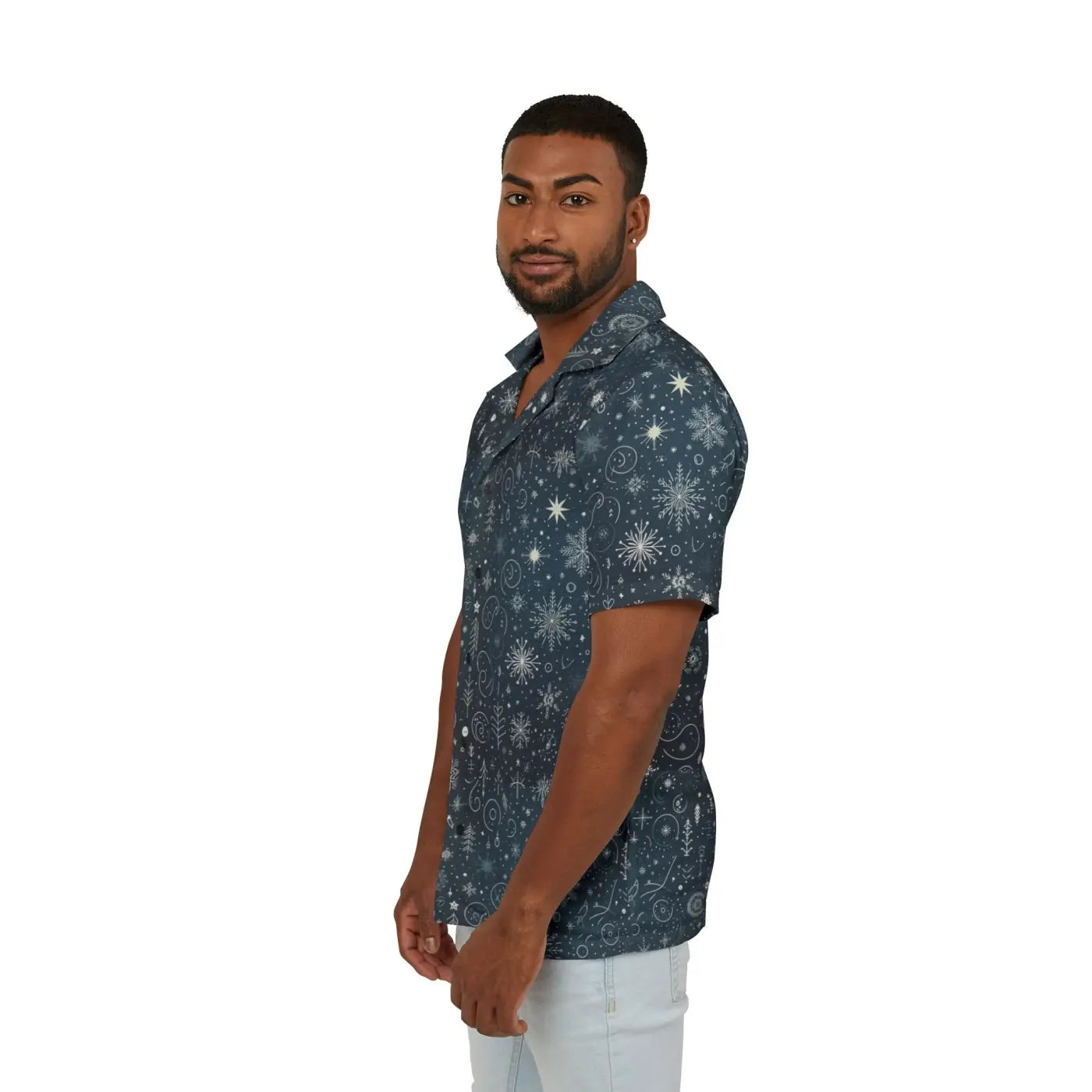 Hawaiian Camp Shirt - Festive Chic Christmas Style - DipaliZ