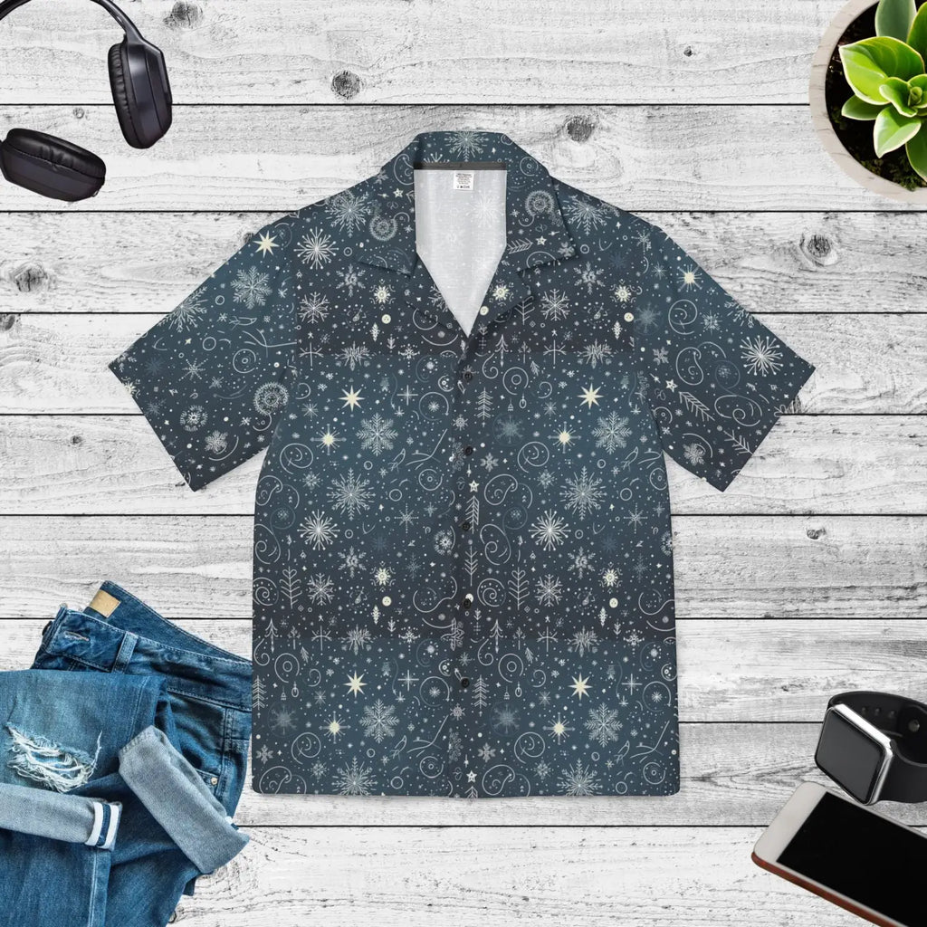Hawaiian Camp Shirt - Festive Chic Christmas Style - DipaliZ