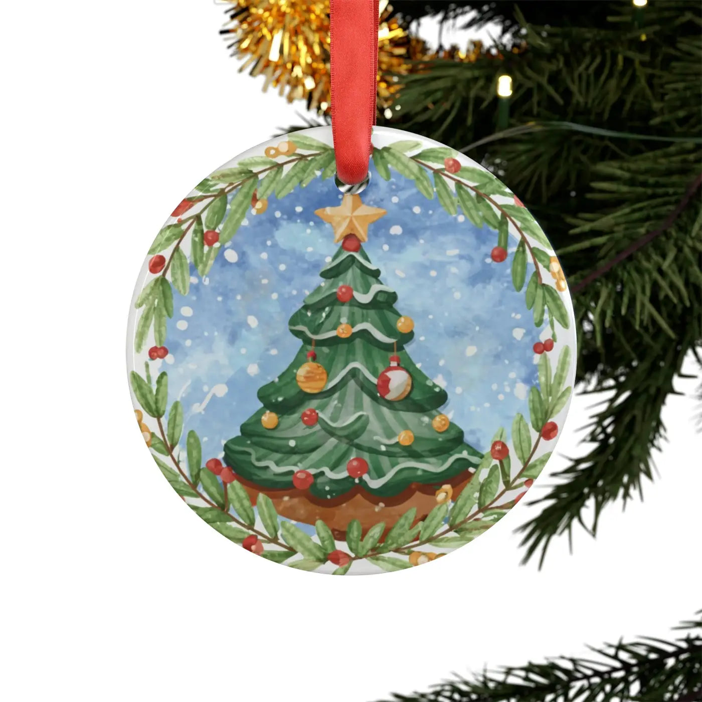 Festive Christmas Tree Decorations - Holiday Ornaments - DipaliZ