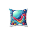 Festive Spun Polyester Pillow - Christmas Holiday Decor - DipaliZ