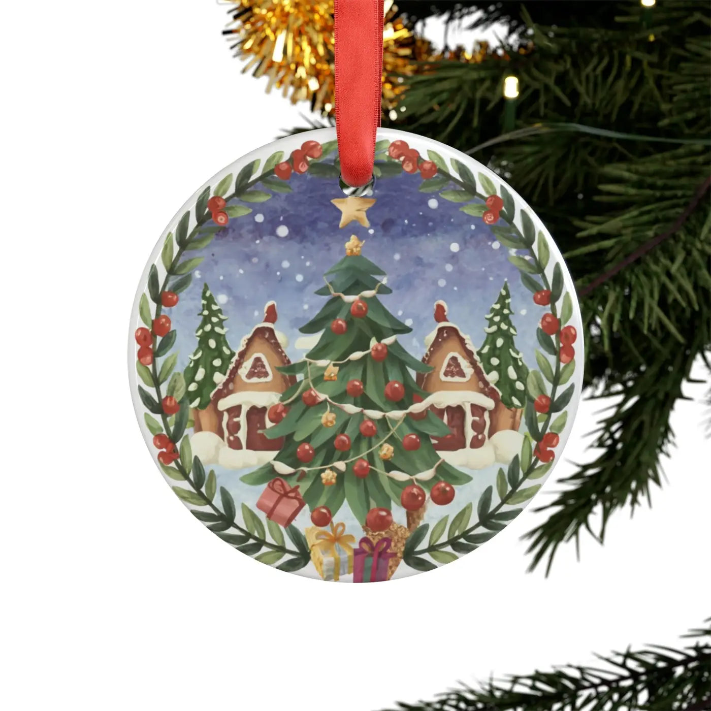 Acrylic Ornament Houses - Christmas Tree Decor - DipaliZ