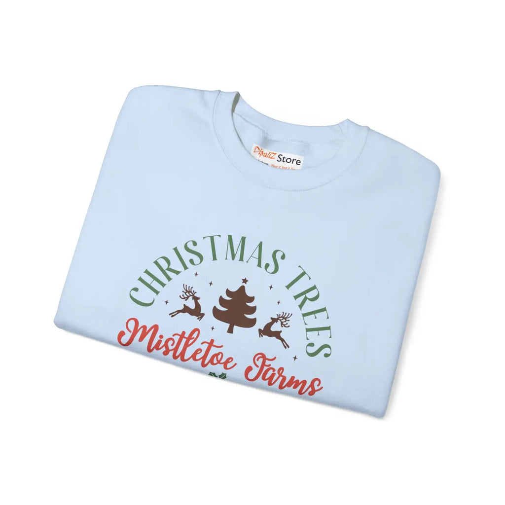 Mistletoe Farms Heavy Blend Crewneck - Holiday Sweatshirt - DipaliZ