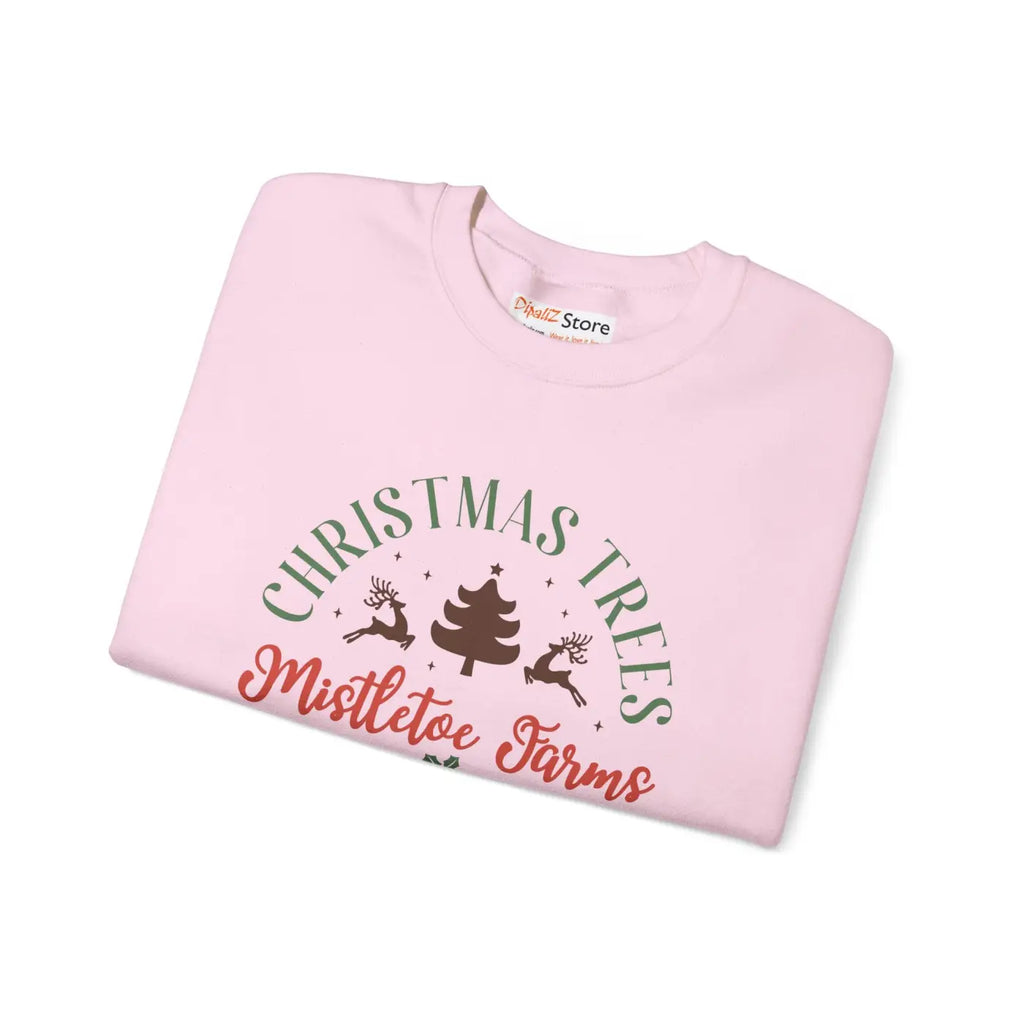 Mistletoe Farms Heavy Blend Crewneck - Holiday Sweatshirt - DipaliZ