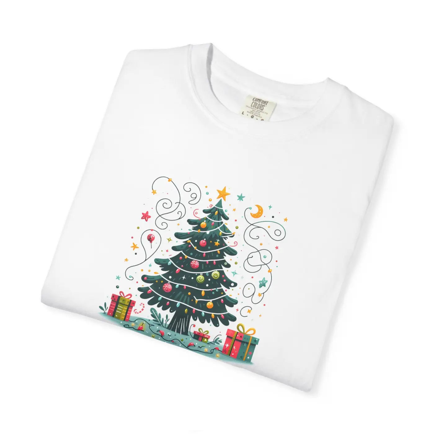 Festive Comfort Colors Christmas Tree Tee - Unisex - DipaliZ