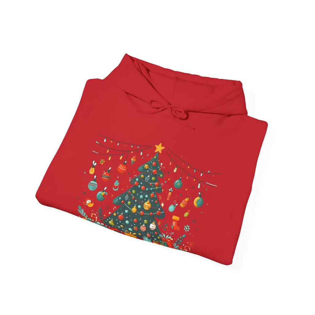 Festive Christmas Hoodie - Spacious Kangaroo Pocket - DipaliZ