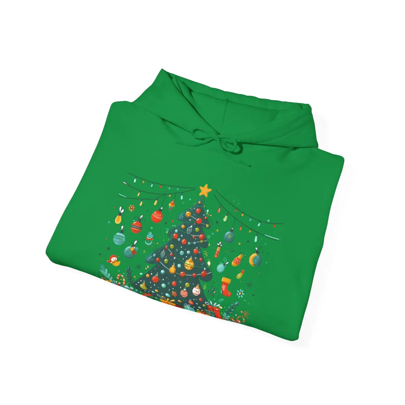 Festive Christmas Hoodie - Spacious Kangaroo Pocket - DipaliZ