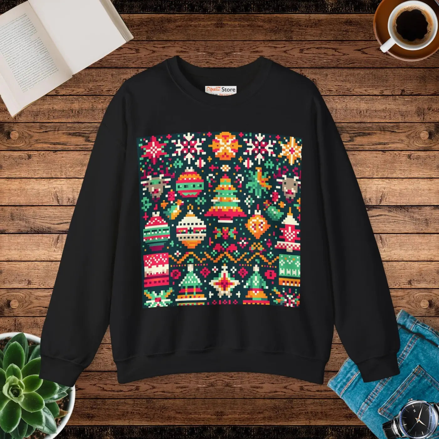 Festive Unisex Heavy Blend Sweatshirt - Holiday Comfort - DipaliZ