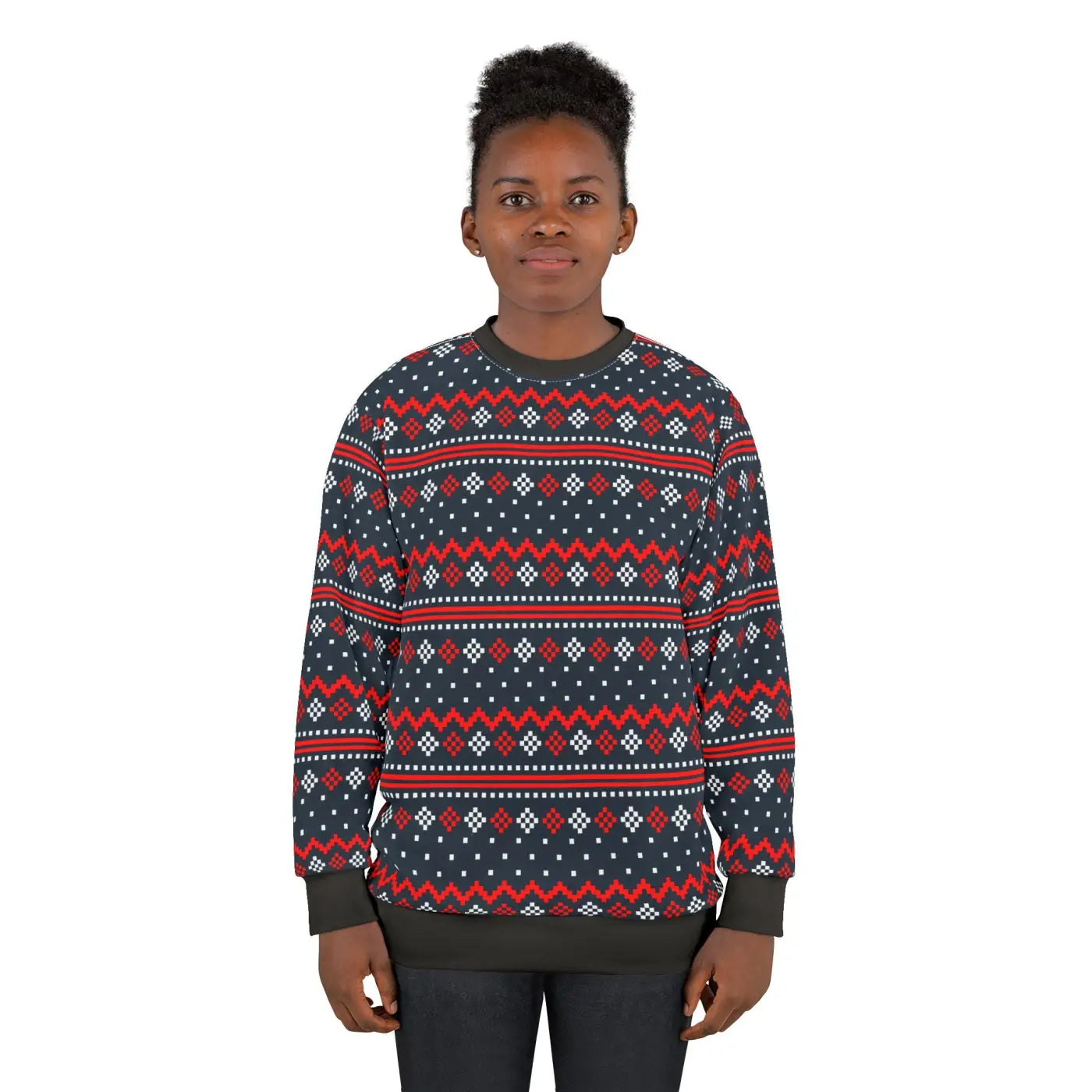 Ultimate Christmas Ugly Sweater - Festive Star Unisex - DipaliZ