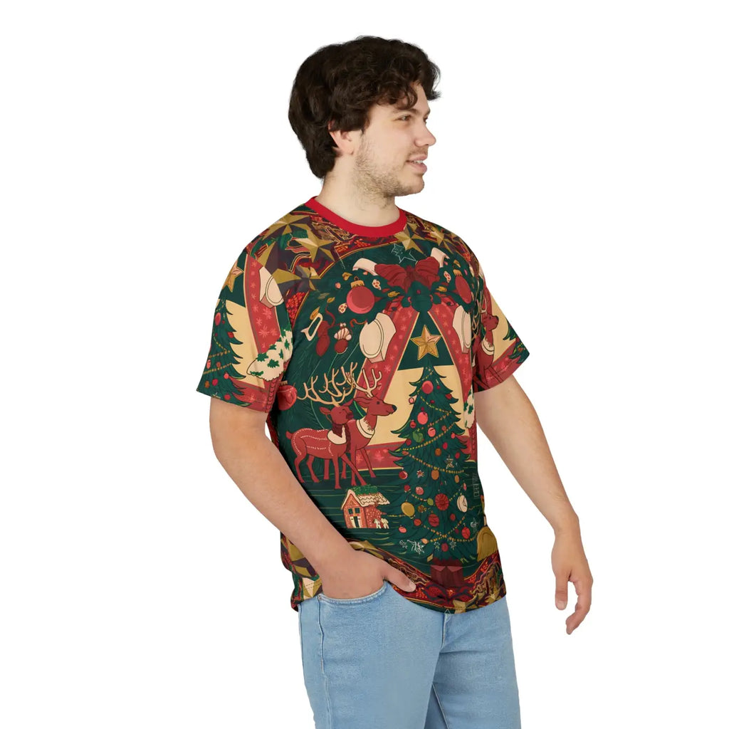 Joyful Christmas Vibe Cut and Sew Tee - Unisex - DipaliZ