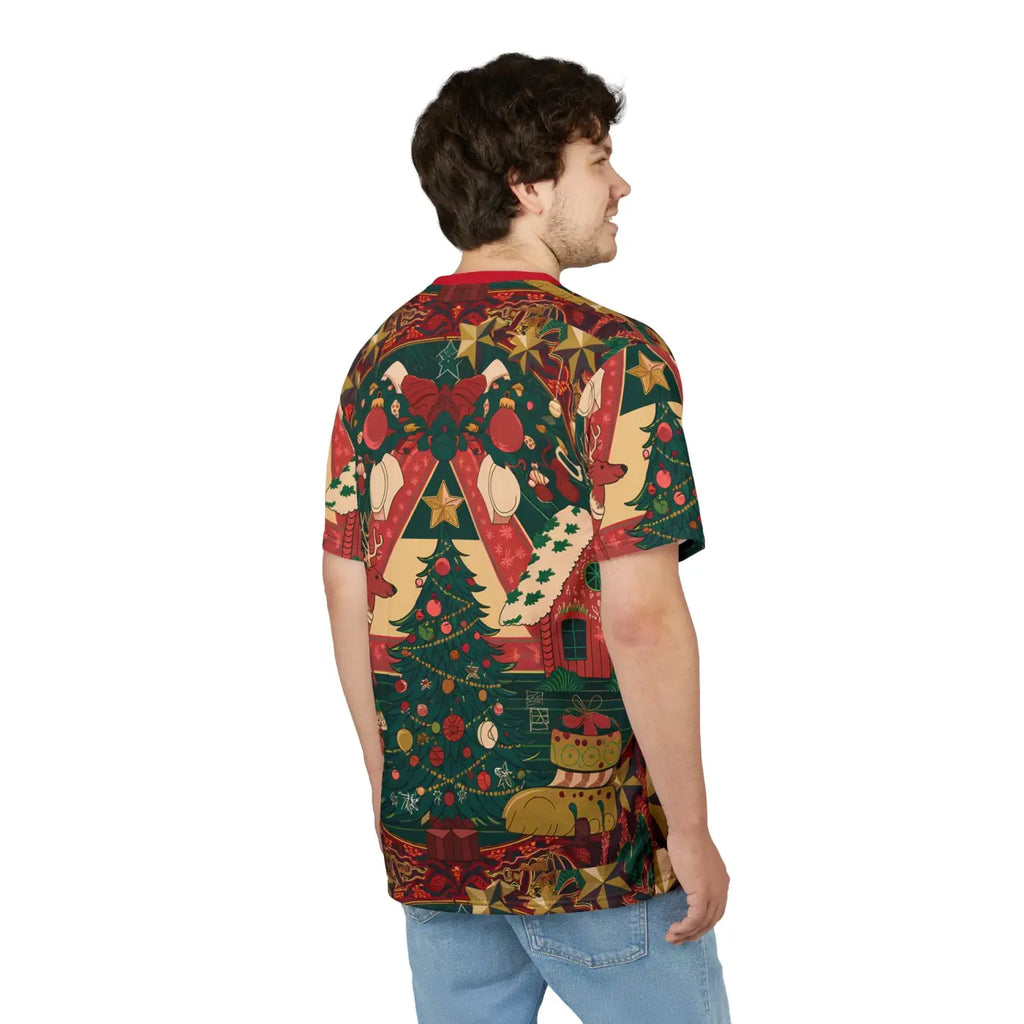 Joyful Christmas Vibe Cut and Sew Tee - Unisex - DipaliZ