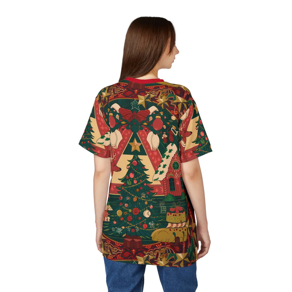 Joyful Christmas Vibe Cut and Sew Tee - Unisex - DipaliZ
