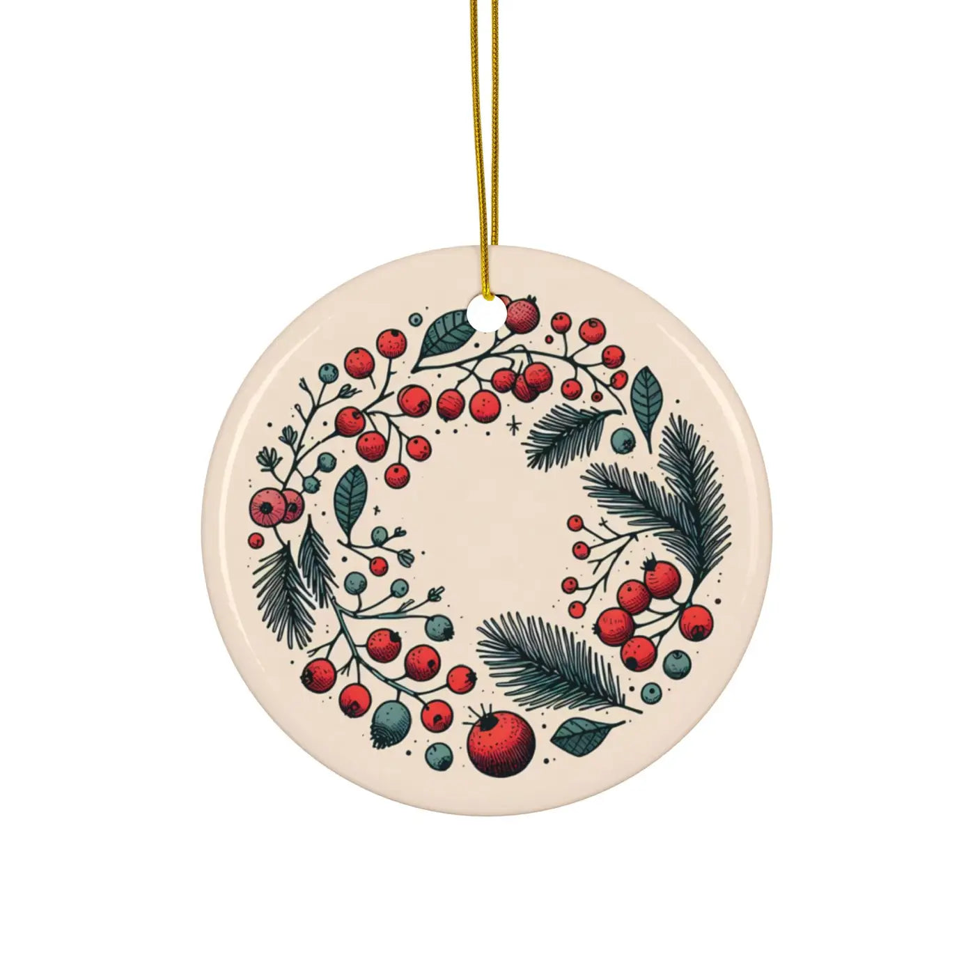 Stylish Ceramic Wreaths - Holiday Spirit Christmas Decor - DipaliZ