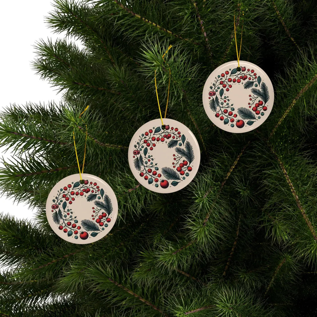 Stylish Ceramic Wreaths - Holiday Spirit Christmas Decor - DipaliZ