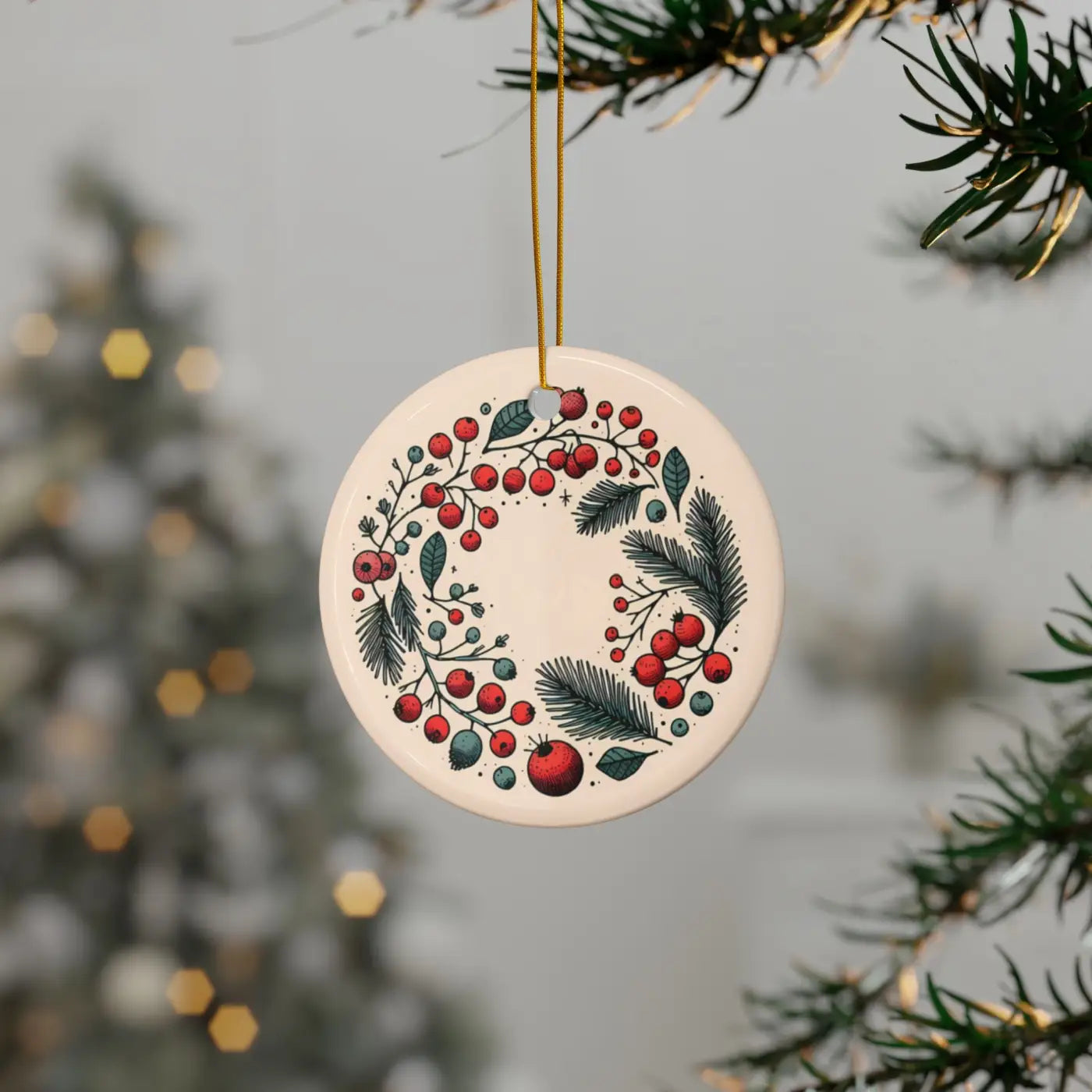 Stylish Ceramic Wreaths - Holiday Spirit Christmas Decor - DipaliZ