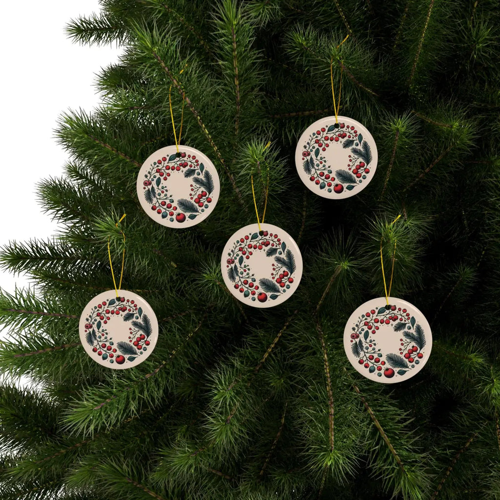 Stylish Ceramic Wreaths - Holiday Spirit Christmas Decor - DipaliZ