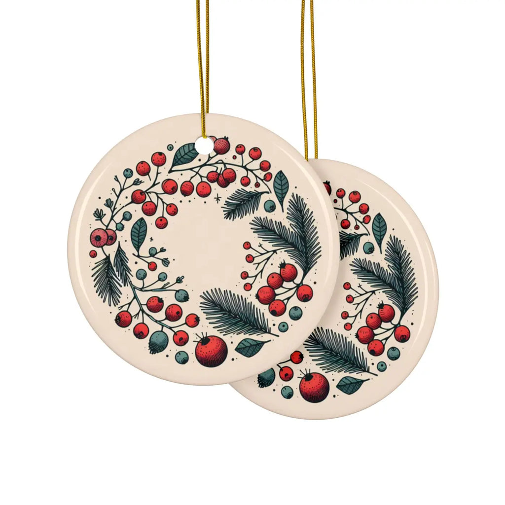 Stylish Ceramic Wreaths - Holiday Spirit Christmas Decor - DipaliZ
