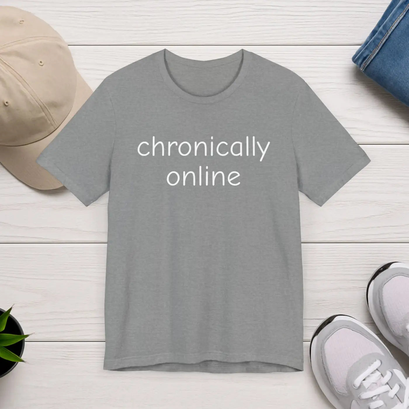 Chronically Online Unisex Jersey Ultimate Comfort Tee - DipaliZ