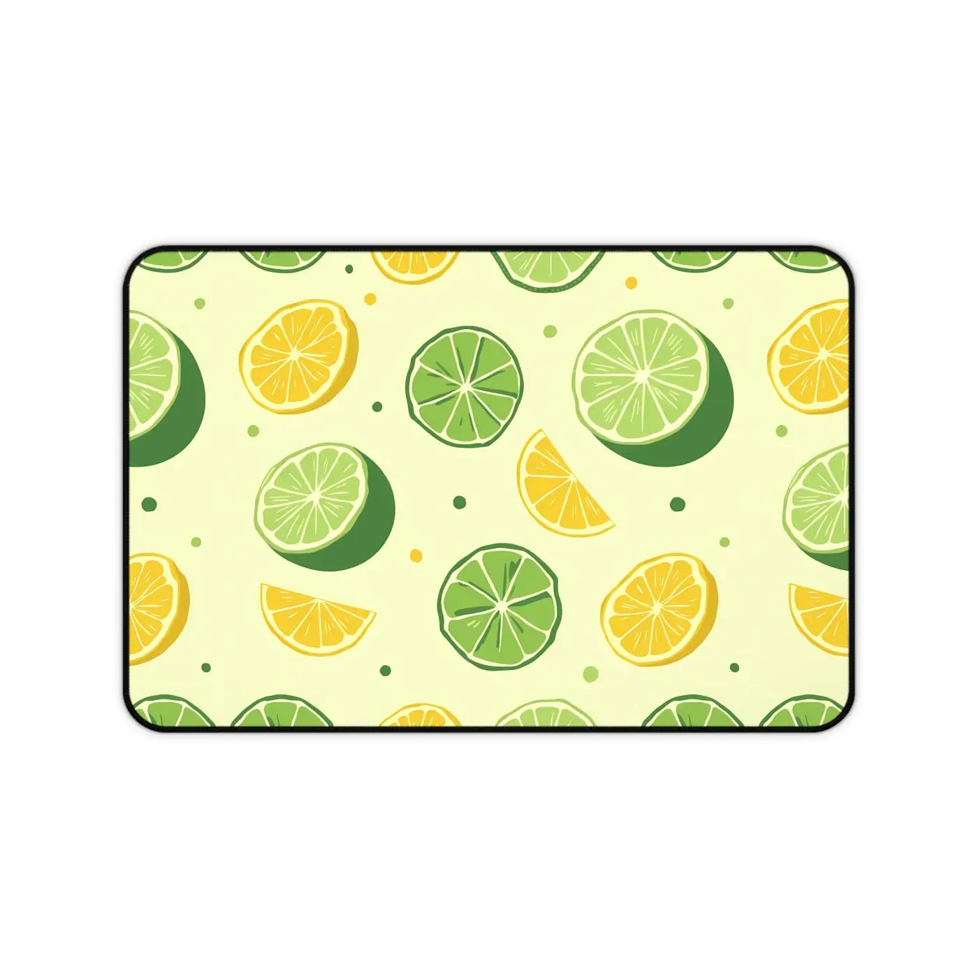 Citrus Pattern Desk Mat - Vibrant Home Office Decor - DipaliZ
