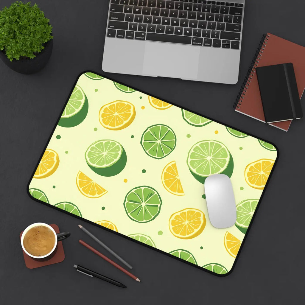 Citrus Pattern Desk Mat - Vibrant Home Office Decor - DipaliZ
