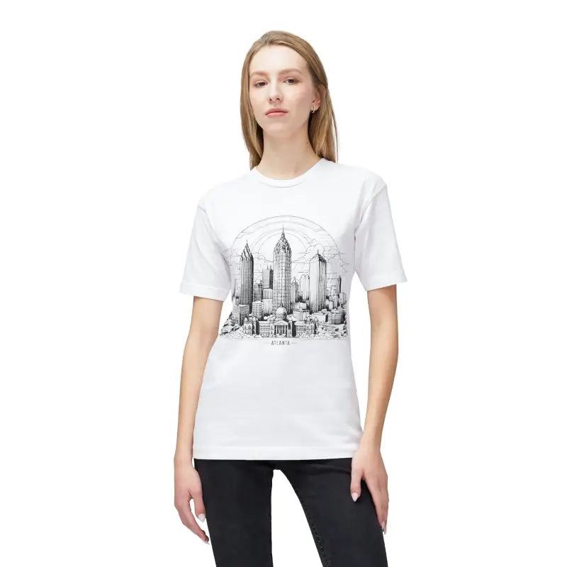 Stylish Atlanta City Skyline T-Shirt - Unisex Trendy - DipaliZ