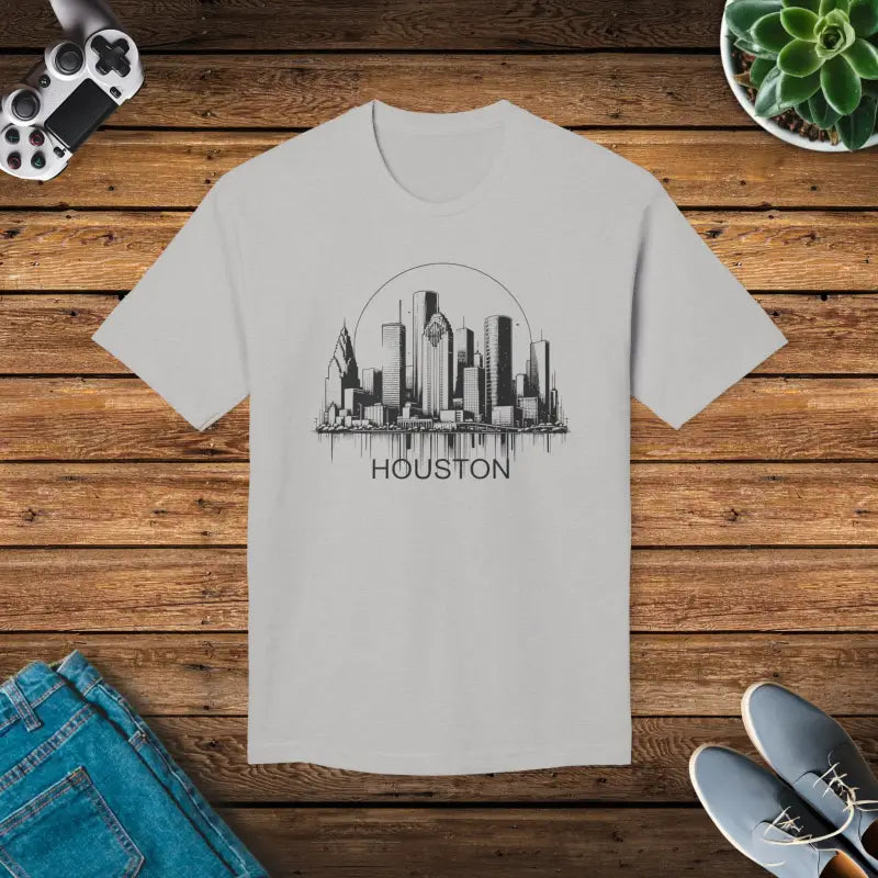 Houston Skyline Tee - Cotton City Pride Shirt - DipaliZ