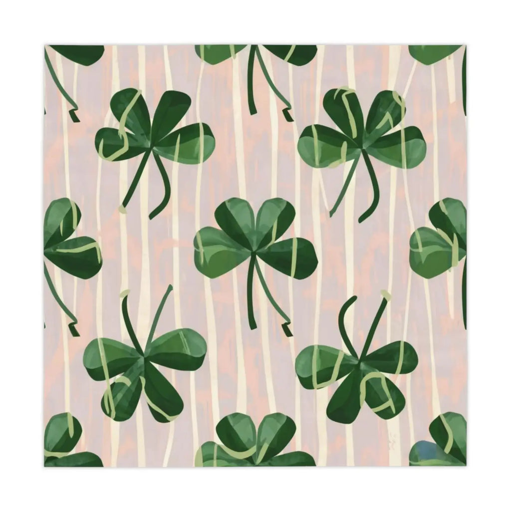 Clover Leaf St. Patrick's Day Tablecloth - Festive Irish - DipaliZ