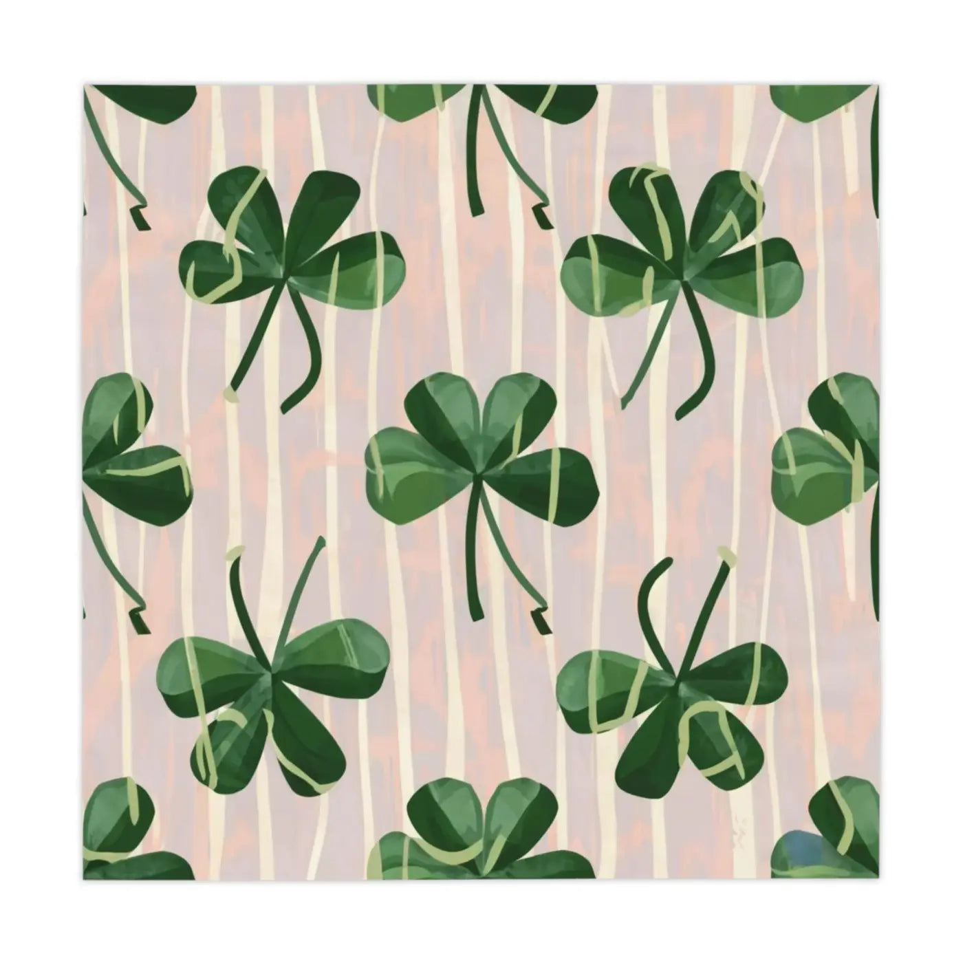Clover Leaf St. Patrick's Day Tablecloth - Festive Irish - DipaliZ