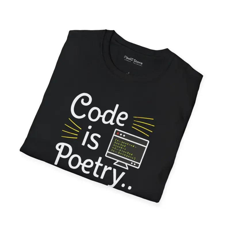 Code Is Poetry Programmer Tee - Unisex Cotton T-Shirt - DipaliZ