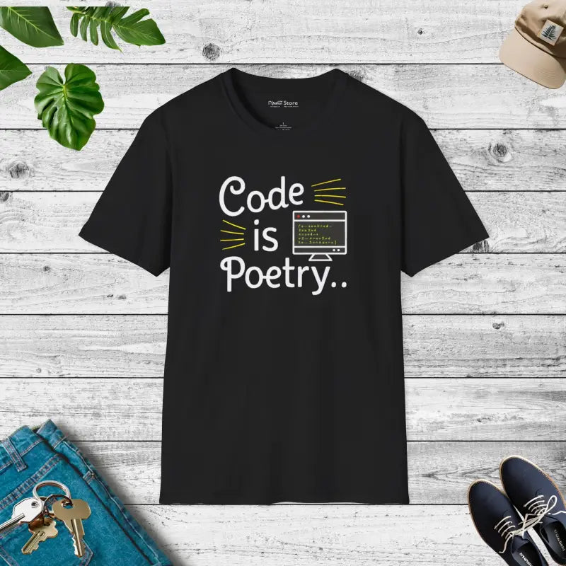 Code Is Poetry Programmer Tee - Unisex Cotton T-Shirt - DipaliZ