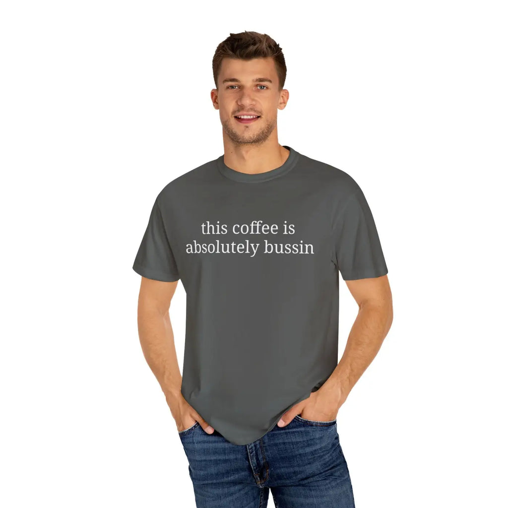 Coffee Lovers Unisex Garment-Dyed T-Shirt - Faded Finish - DipaliZ