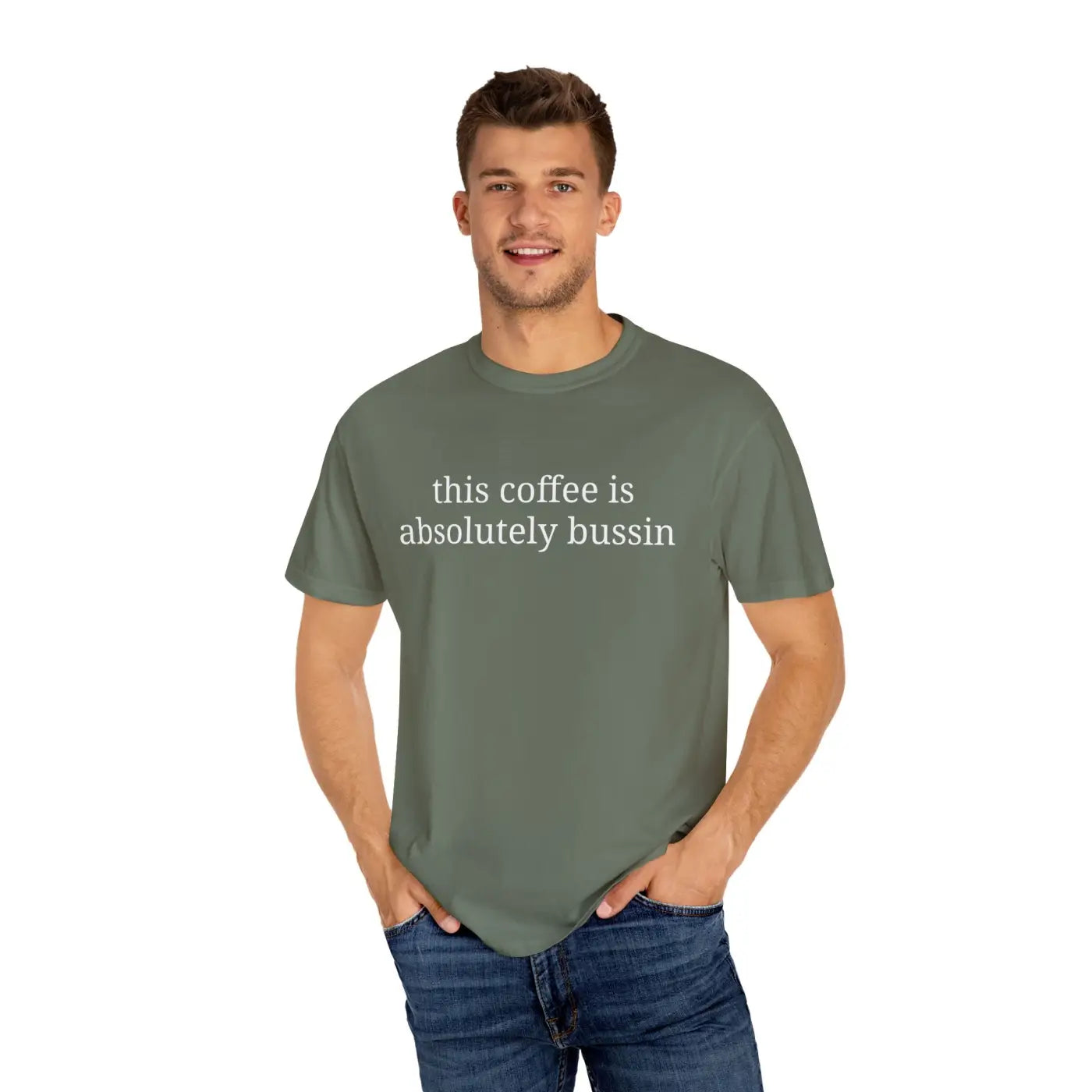 Coffee Lovers Unisex Garment-Dyed T-Shirt - Faded Finish - DipaliZ