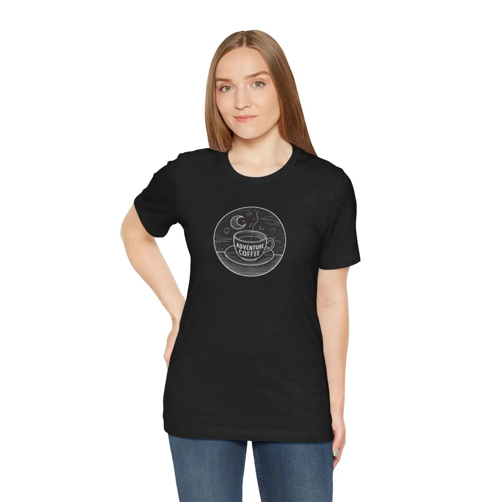 Ultimate Unisex Jersey Short Sleeve Tee - Coffee Adventure - DipaliZ