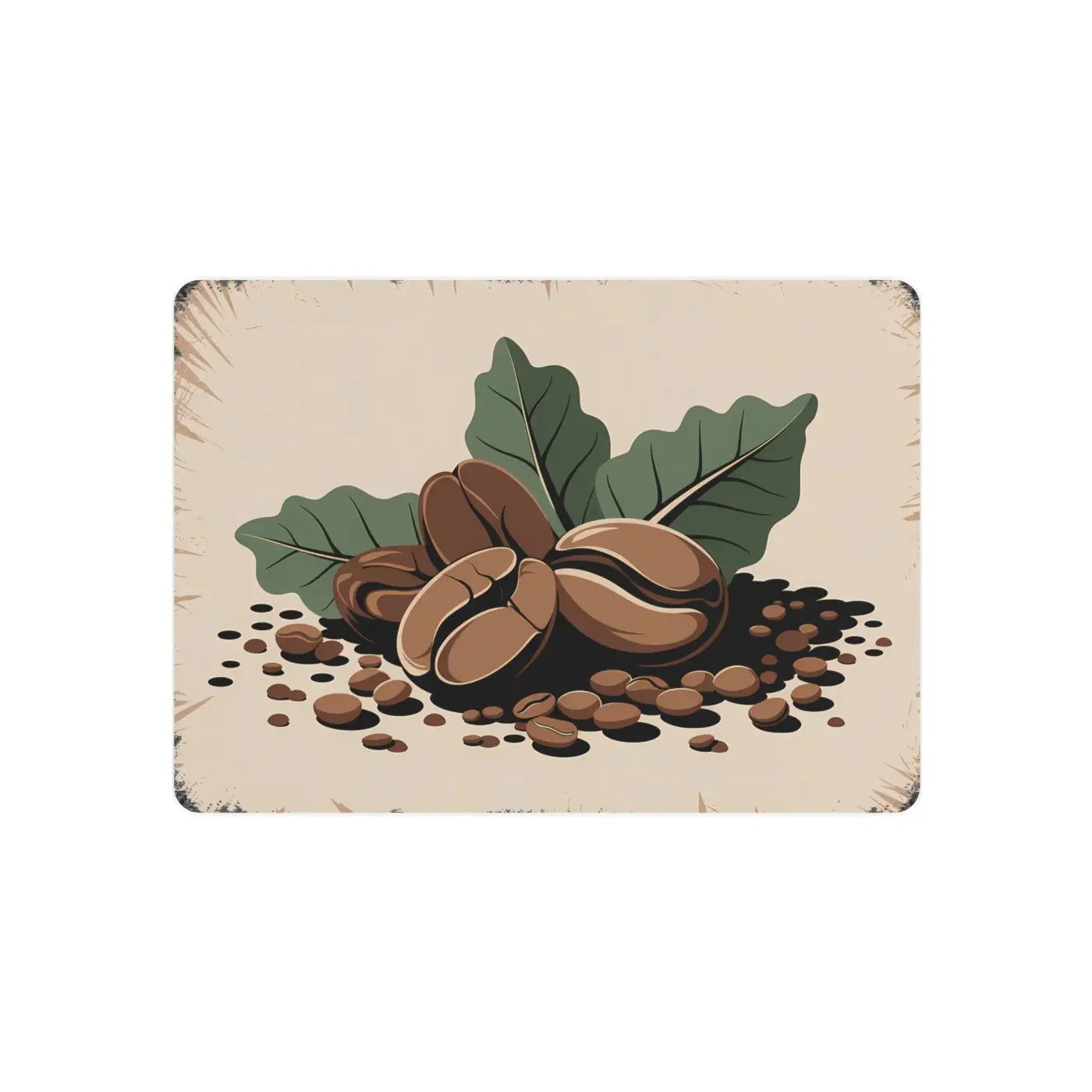 Chic Coffee Beans Metal Art Sign - Modern Home Decor - DipaliZ
