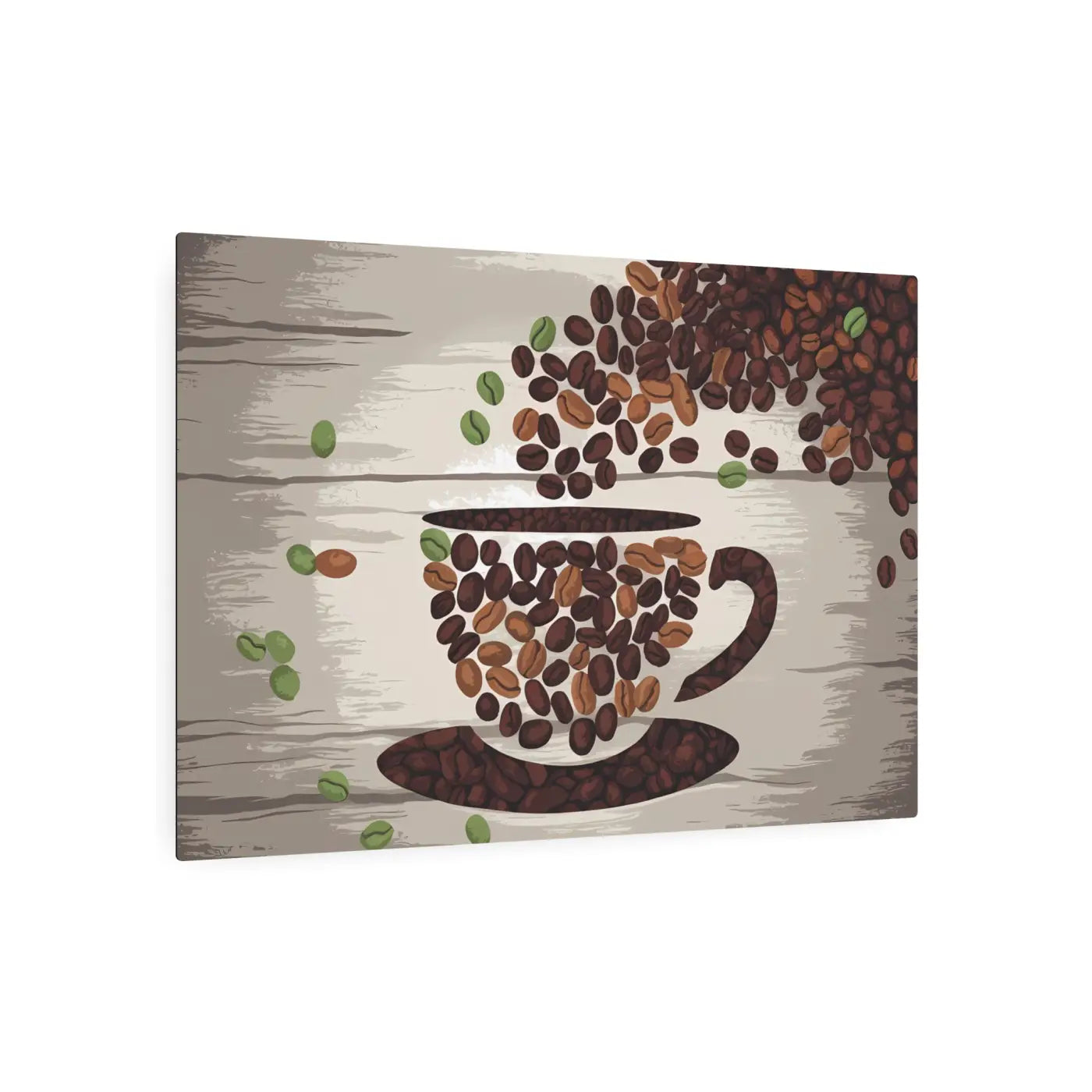 Coffee Bean Metal Art Sign - Bold Home Decor Statement - DipaliZ