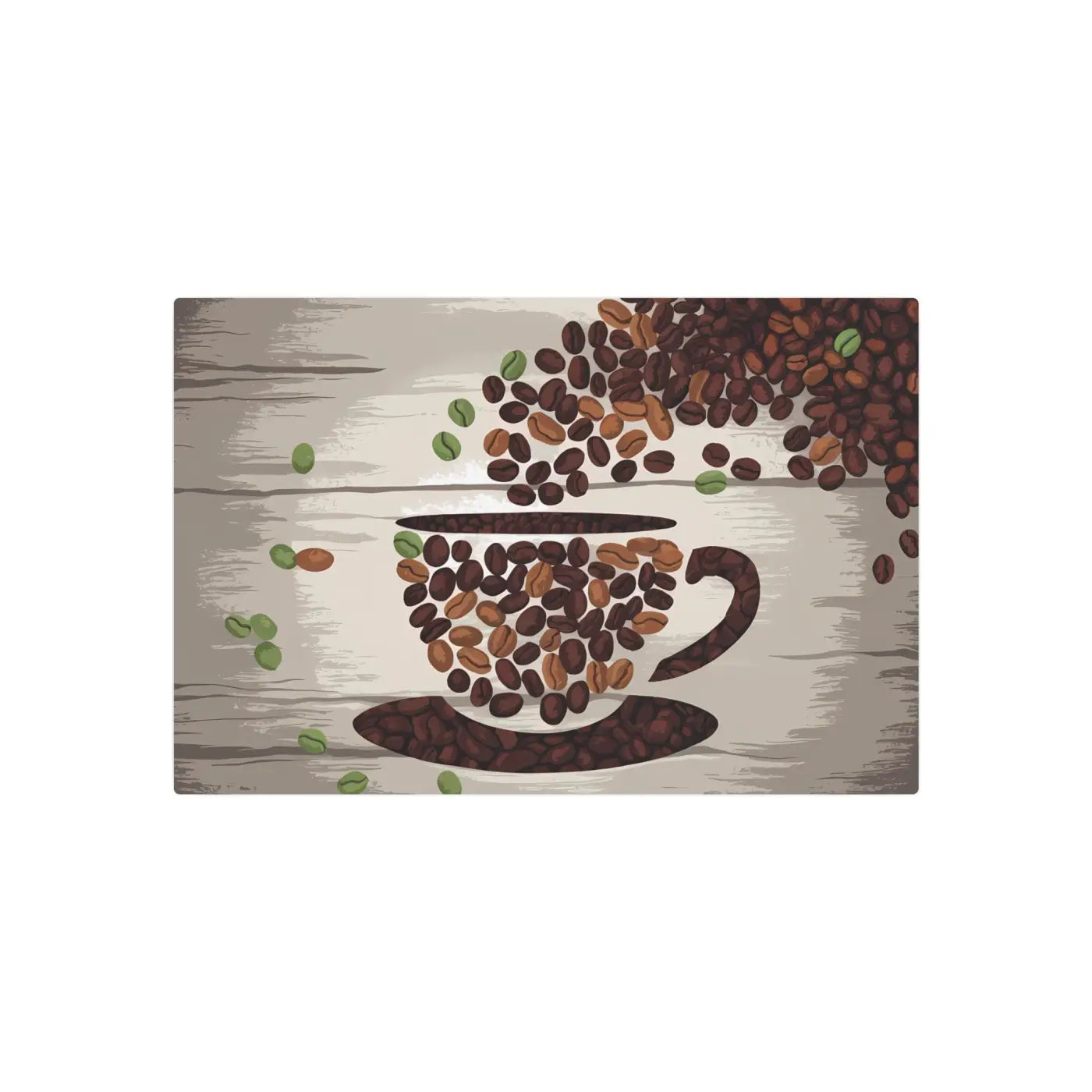 Coffee Bean Metal Art Sign - Bold Home Decor Statement - DipaliZ