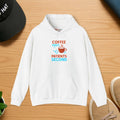 Coffee First Hoodie - Espresso Swirl Design - DipaliZ