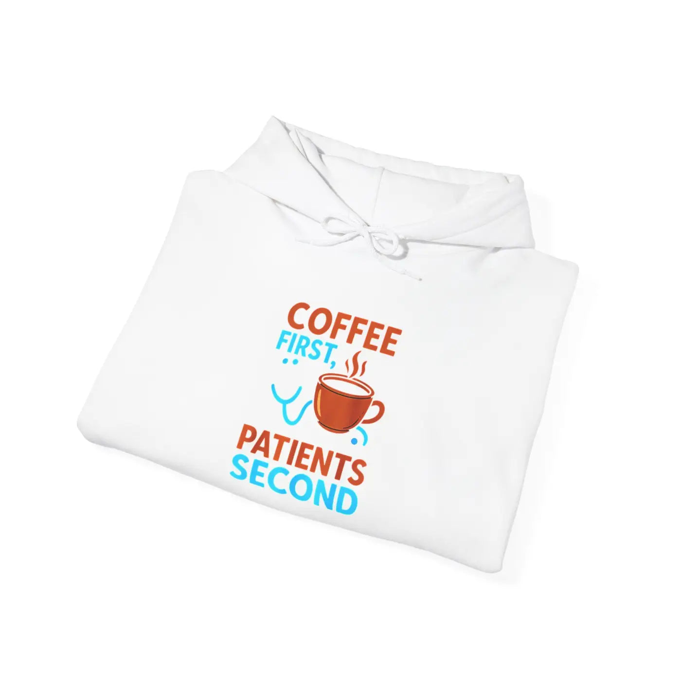Coffee First Hoodie - Espresso Swirl Design - DipaliZ