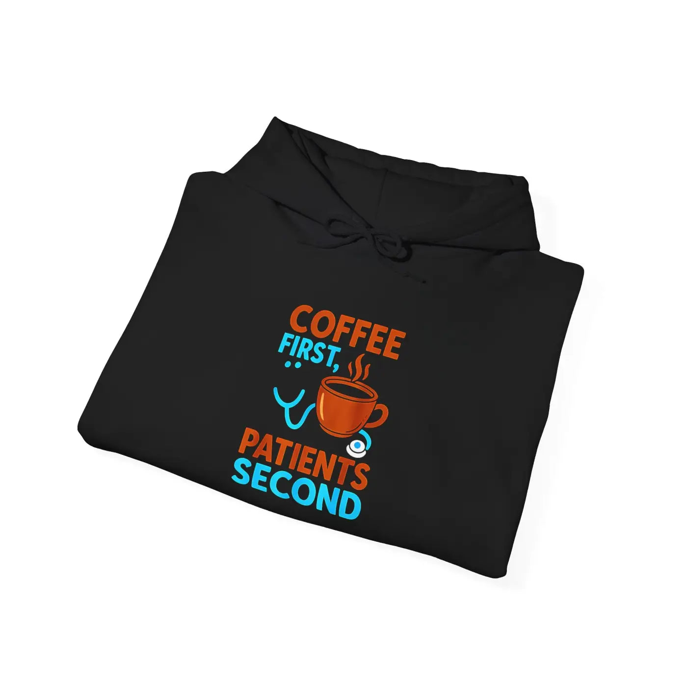 Coffee First Hoodie - Espresso Swirl Design - DipaliZ