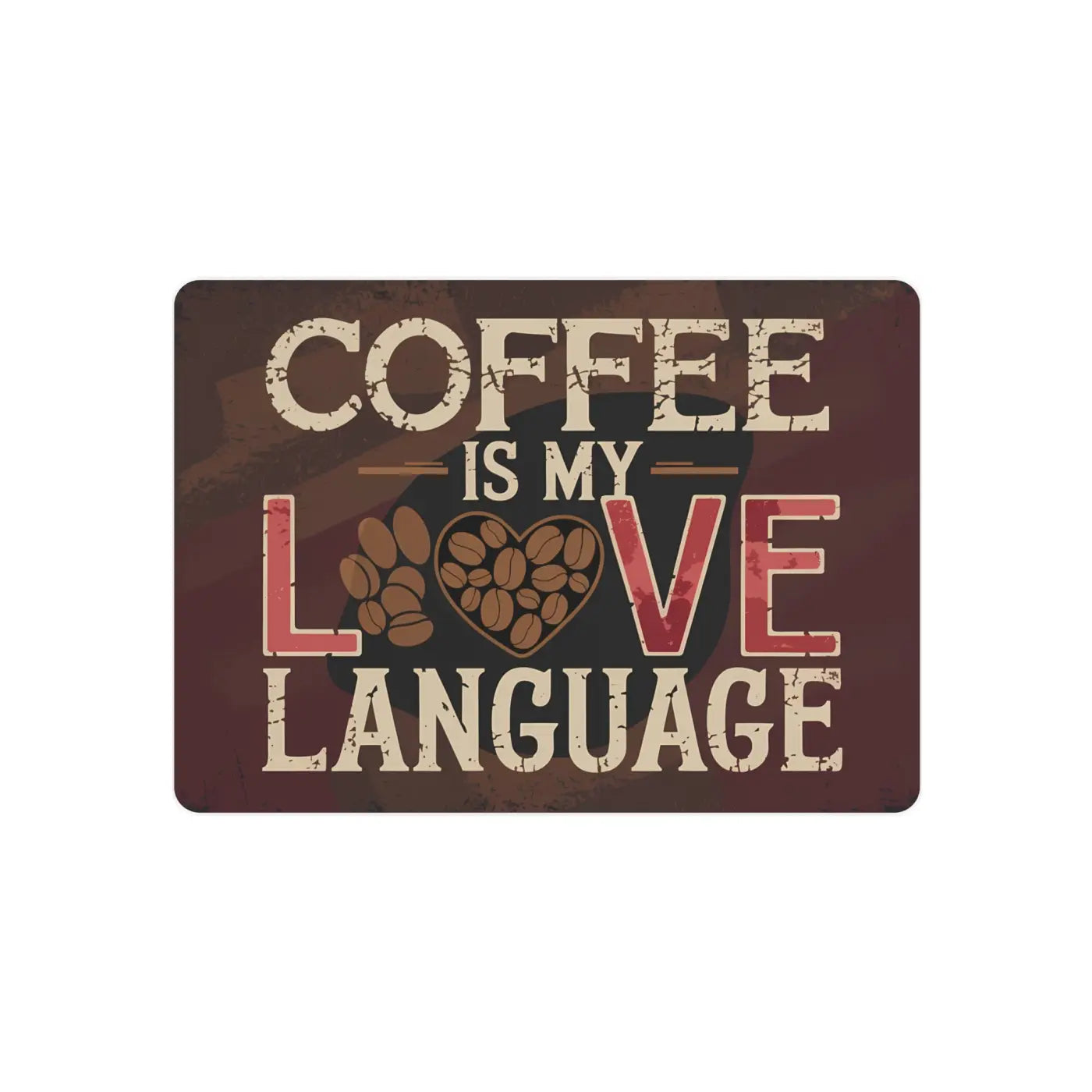 Vintage Coffee Metal Art Sign - Coffee Lover's Decor - DipaliZ