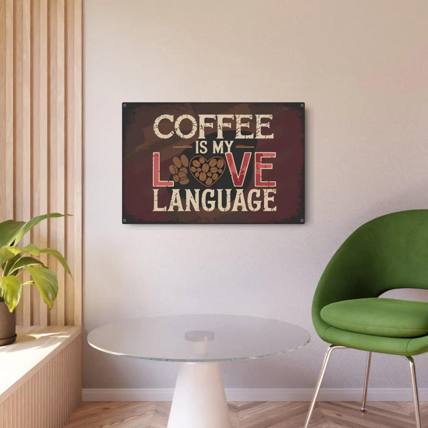 Vintage Coffee Metal Art Sign - Coffee Lover's Decor - DipaliZ