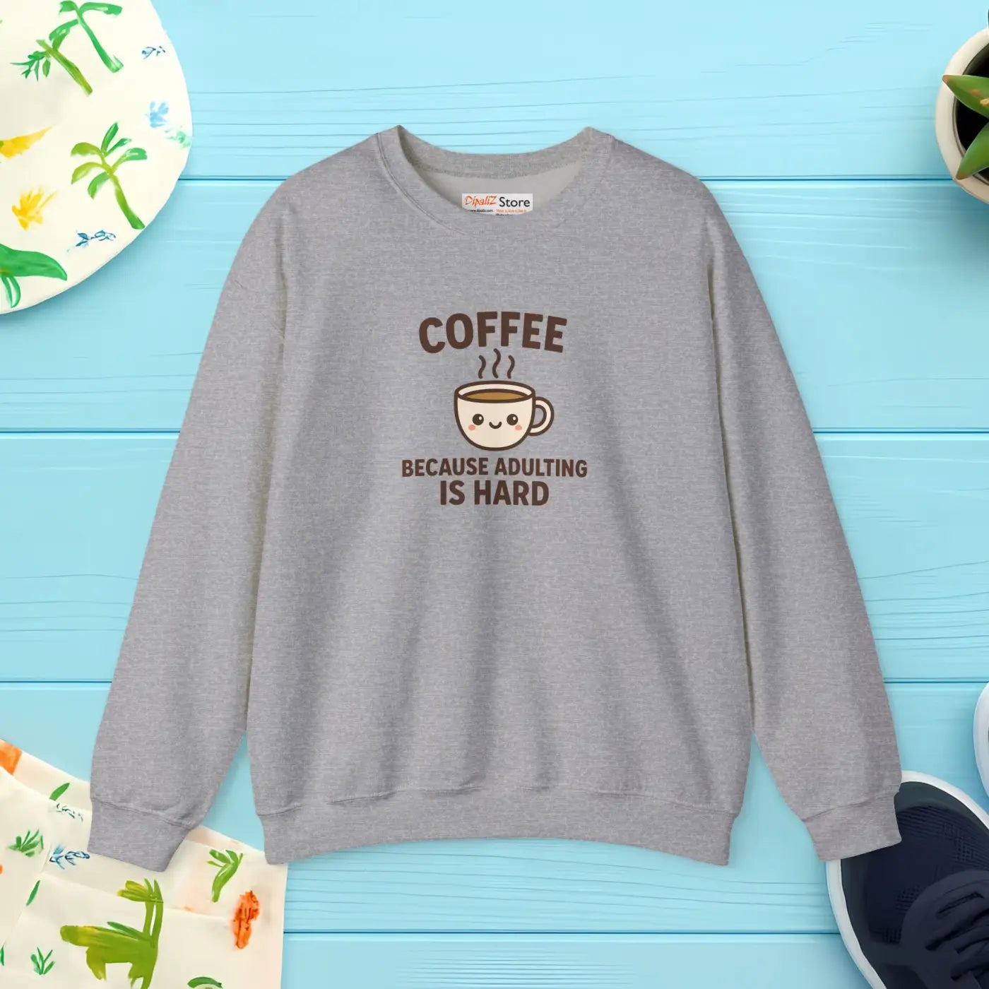 Coffee Lover Crewneck Sweatshirt - Casual Comfort Wear - DipaliZ