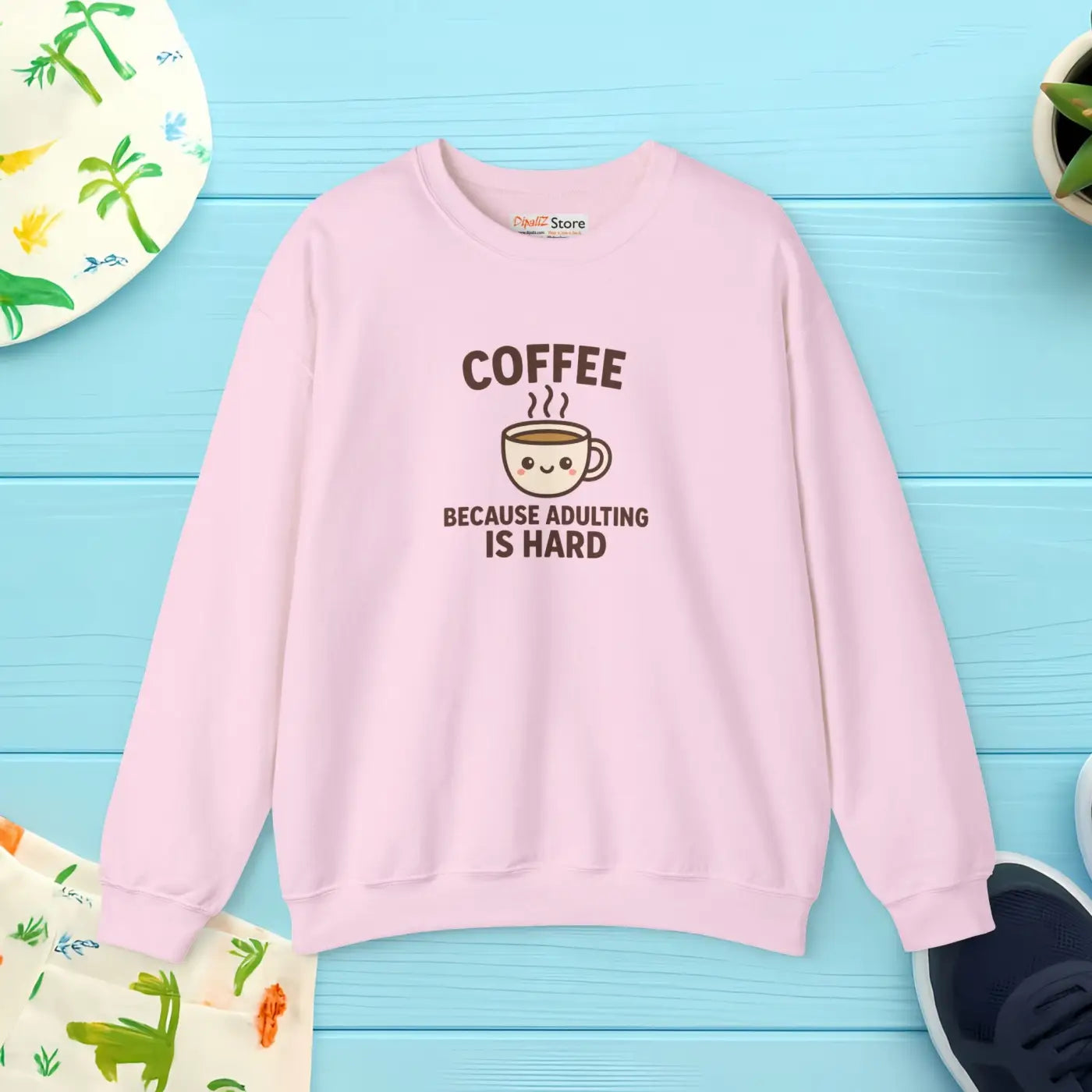 Coffee Lover Crewneck Sweatshirt - Casual Comfort Wear - DipaliZ