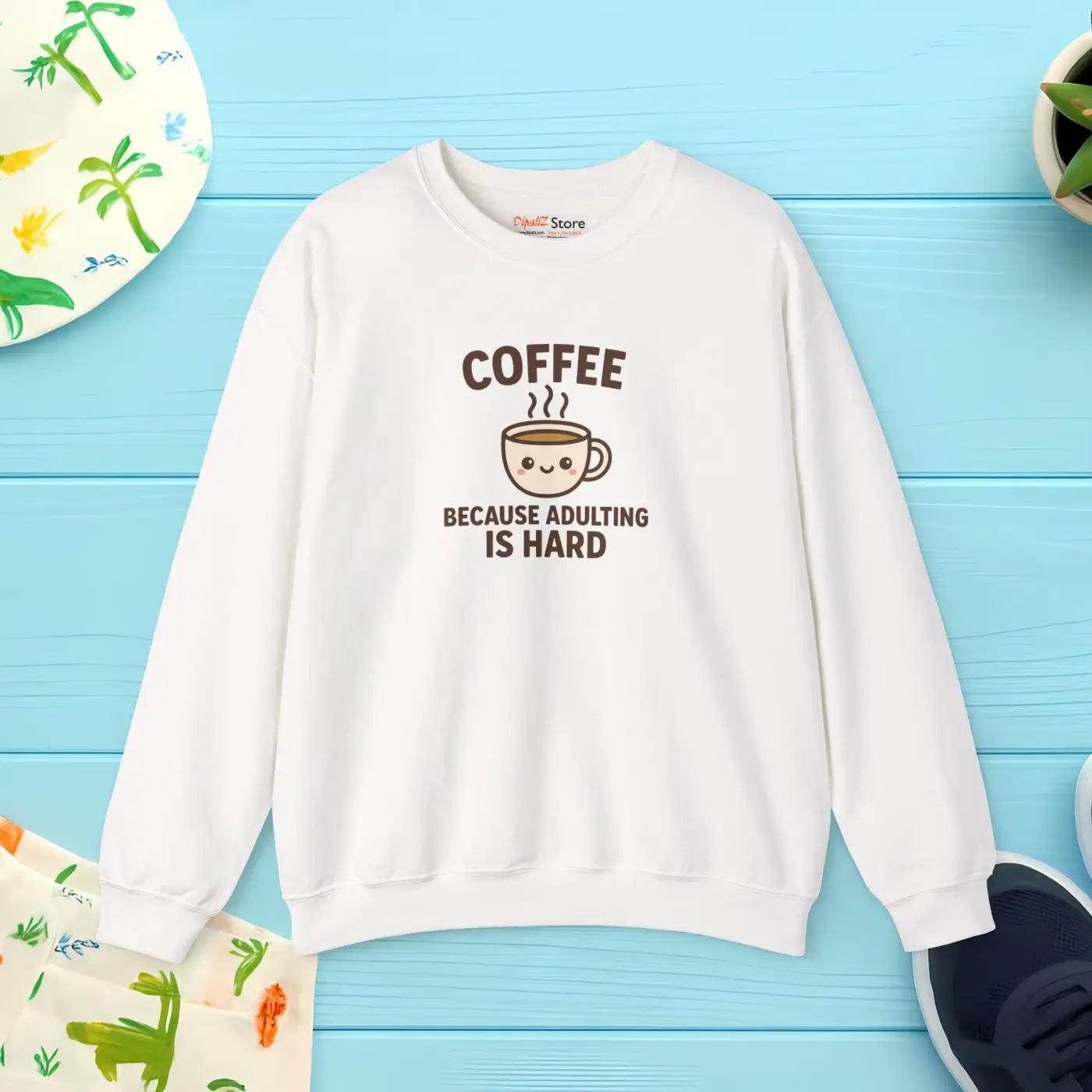 Coffee Lover Crewneck Sweatshirt - Casual Comfort Wear - DipaliZ