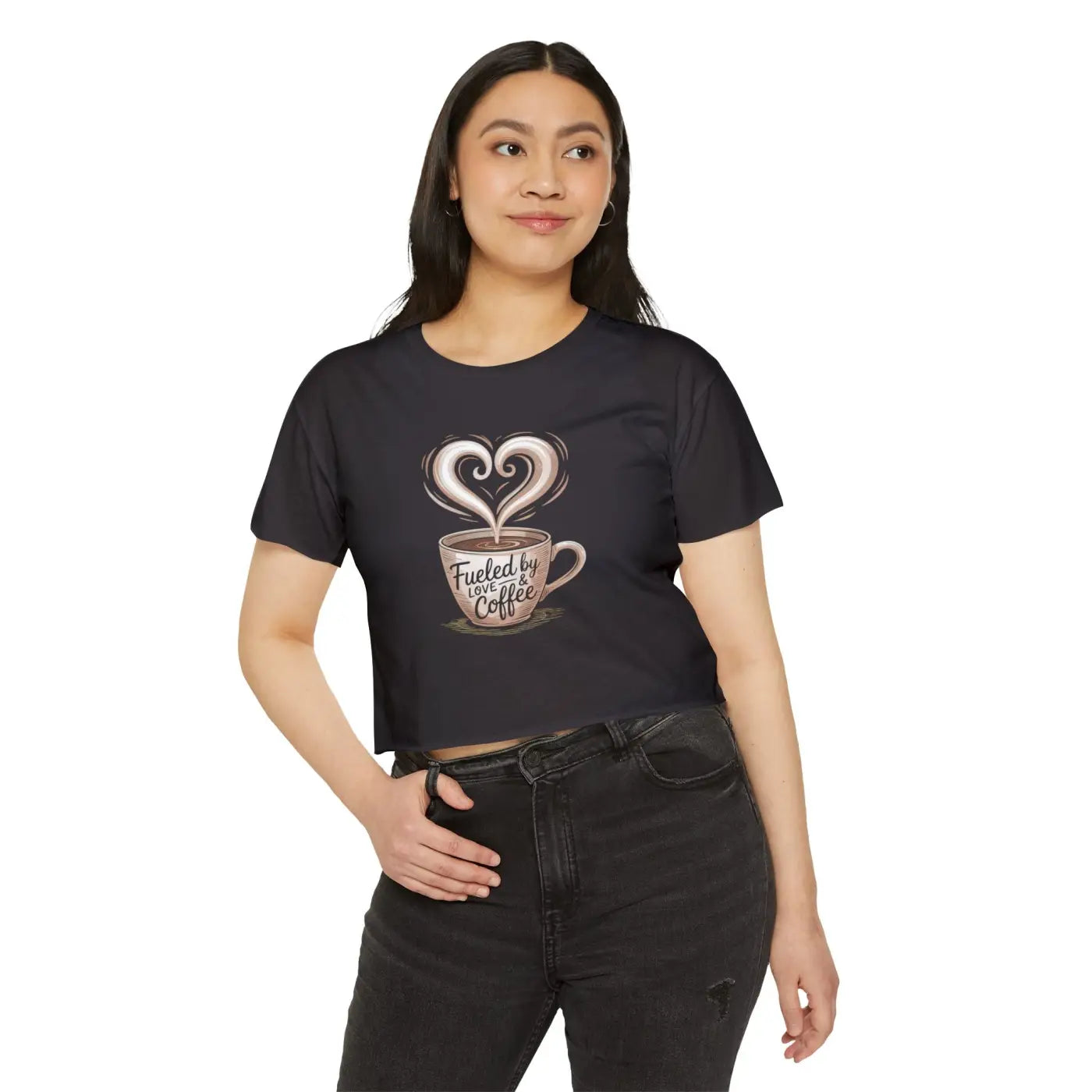 Coffee Lovers Festival Crop - Beach Vibes Summer Top - DipaliZ