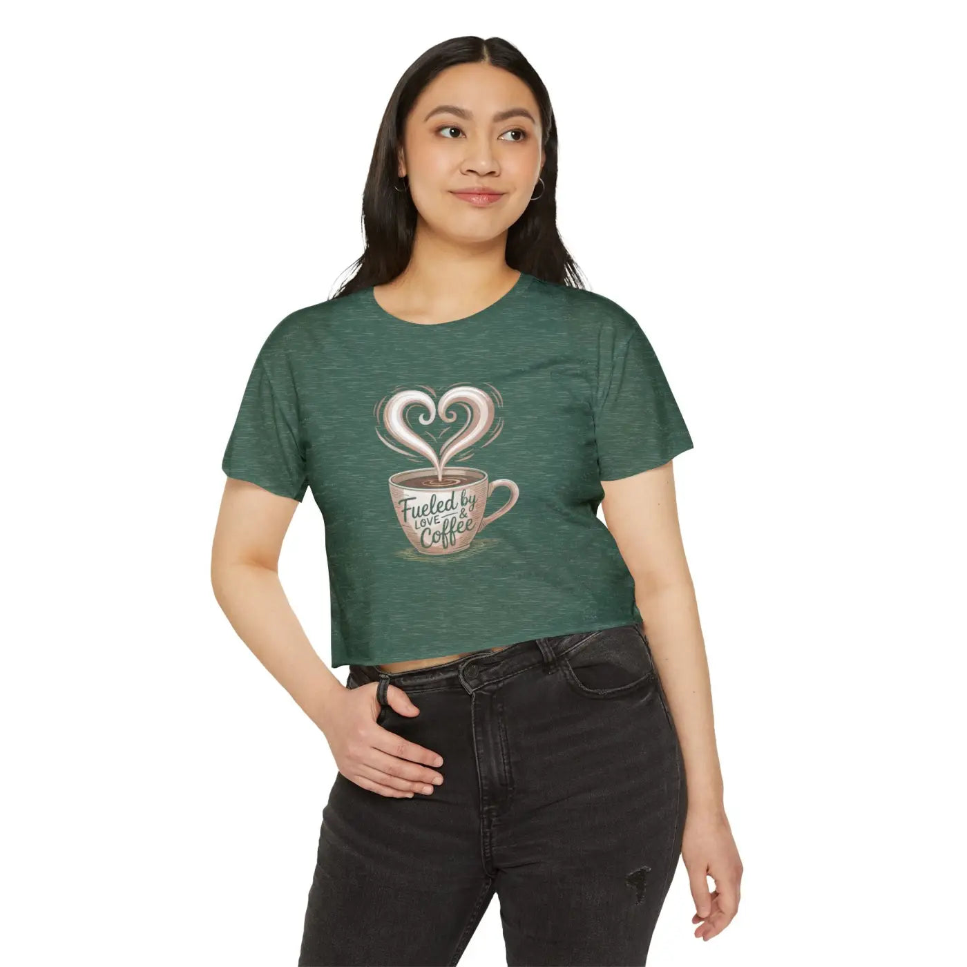Coffee Lovers Festival Crop - Beach Vibes Summer Top - DipaliZ