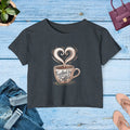 Coffee Lovers Festival Crop - Beach Vibes Summer Top - DipaliZ