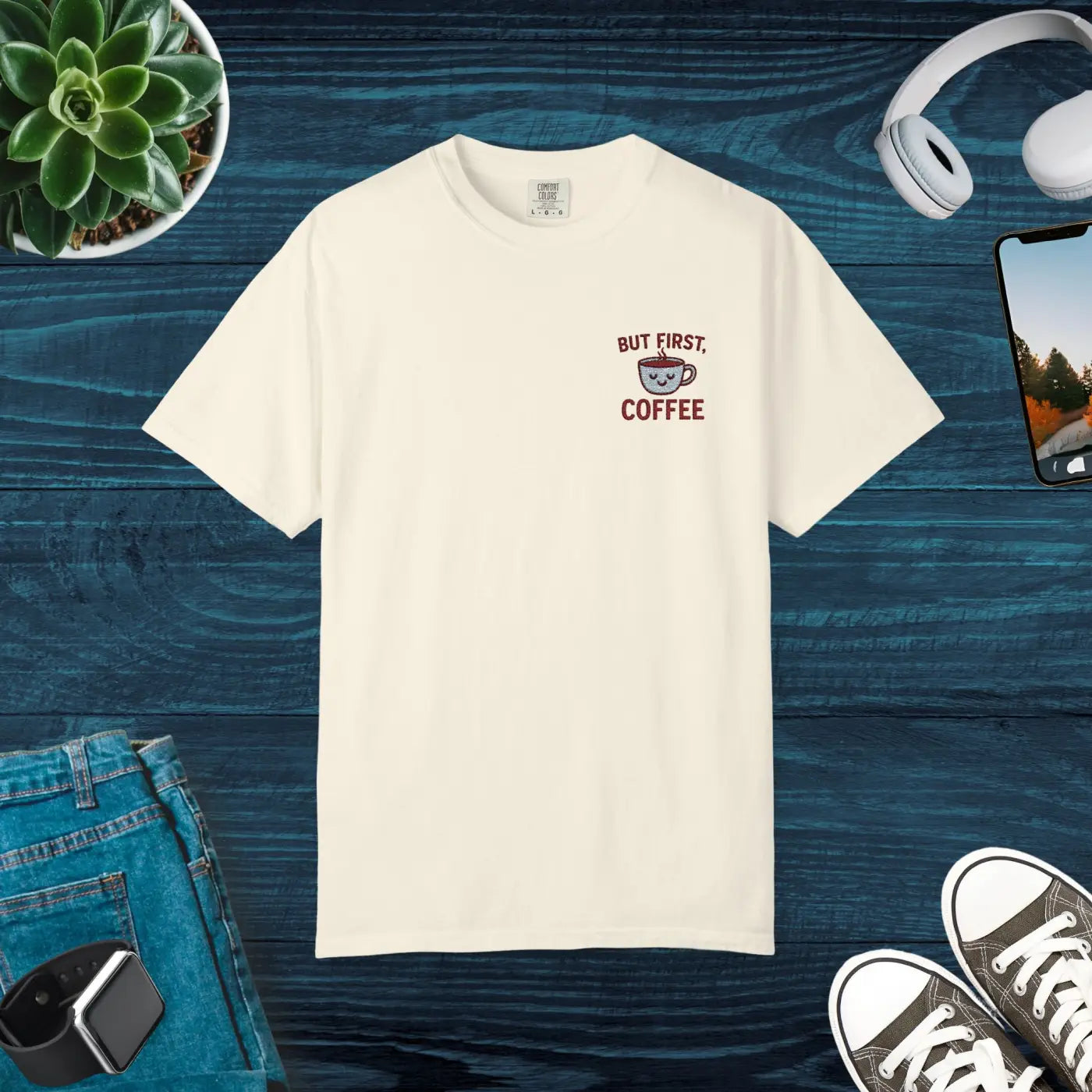 Premium Coffee Lovers Unisex Tee - Caffeine Style - DipaliZ