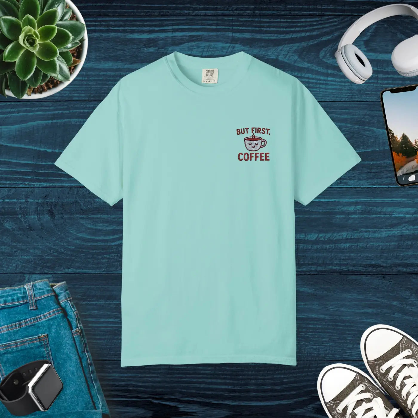 Premium Coffee Lovers Unisex Tee - Caffeine Style - DipaliZ
