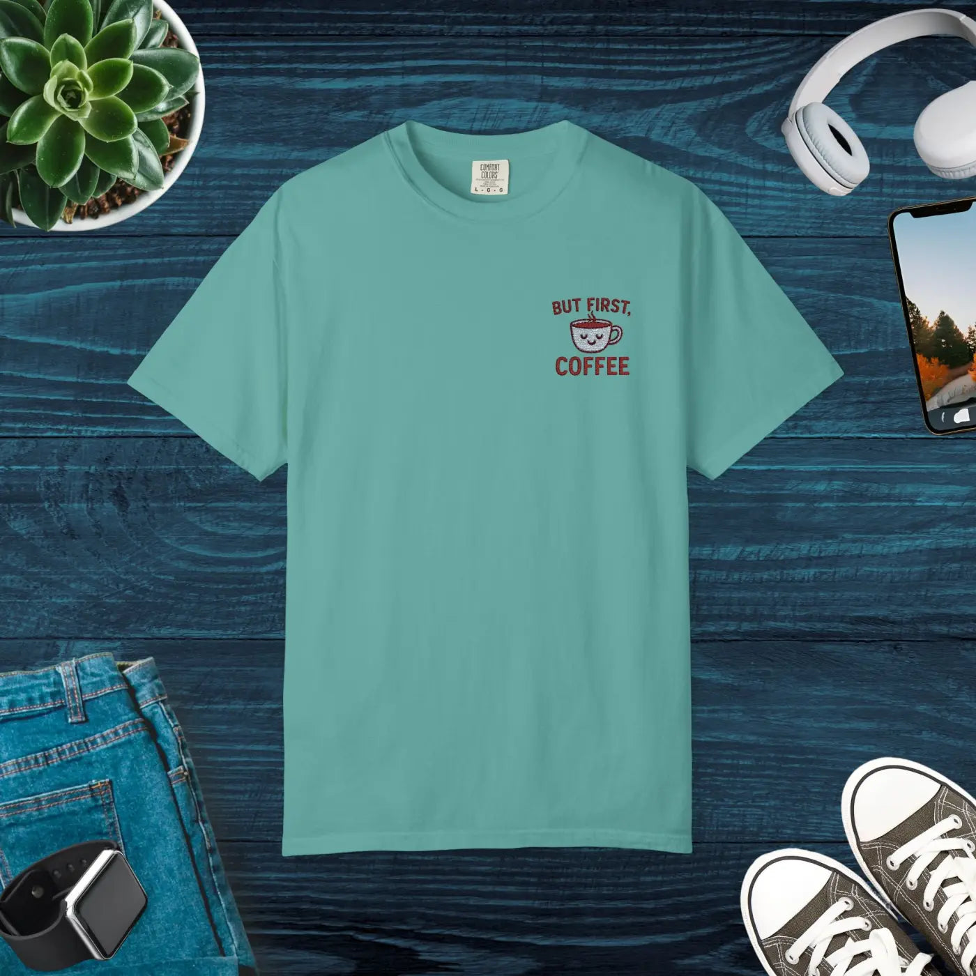 Premium Coffee Lovers Unisex Tee - Caffeine Style - DipaliZ