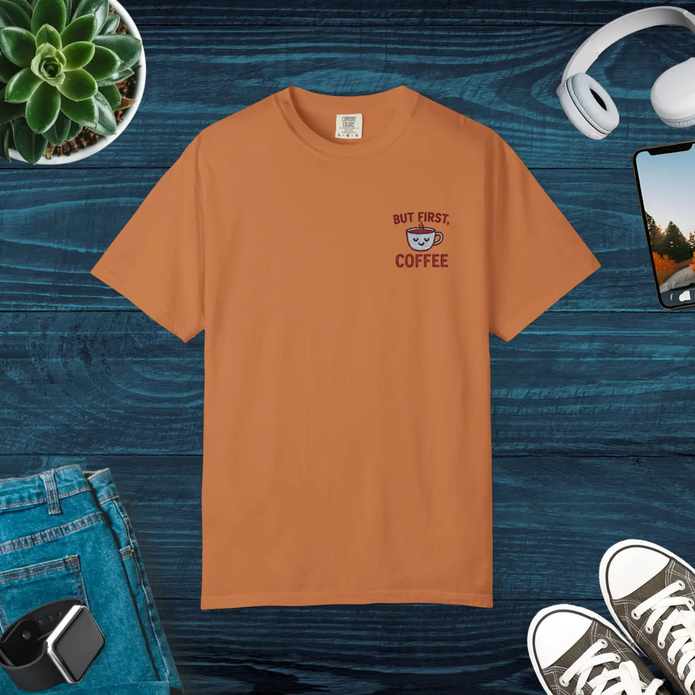 Premium Coffee Lovers Unisex Tee - Caffeine Style - DipaliZ